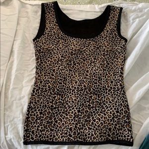 Leopard print tank top